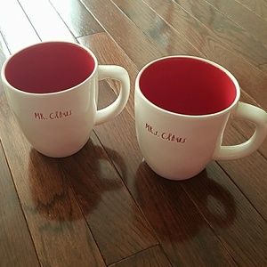 Mr and Mrs Claus Rae Dunn Cups